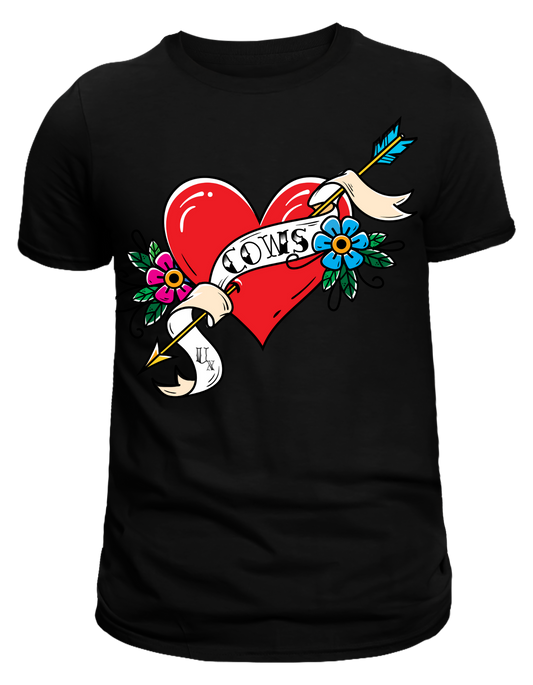 Tattoo Style Cows Tee