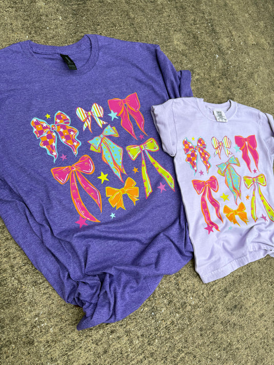 Neon Bow Graphic Tee - RTS