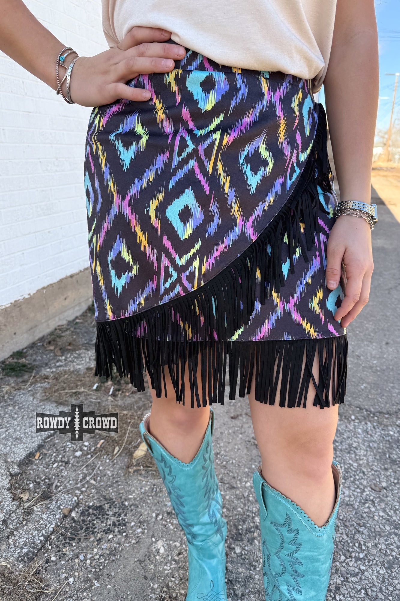 Far Out Fringe Skirt