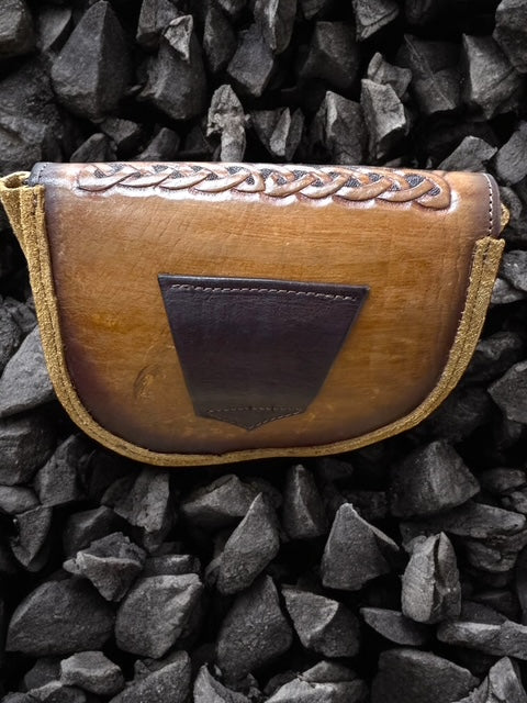 Sporran Celtic knots, hadmade leather