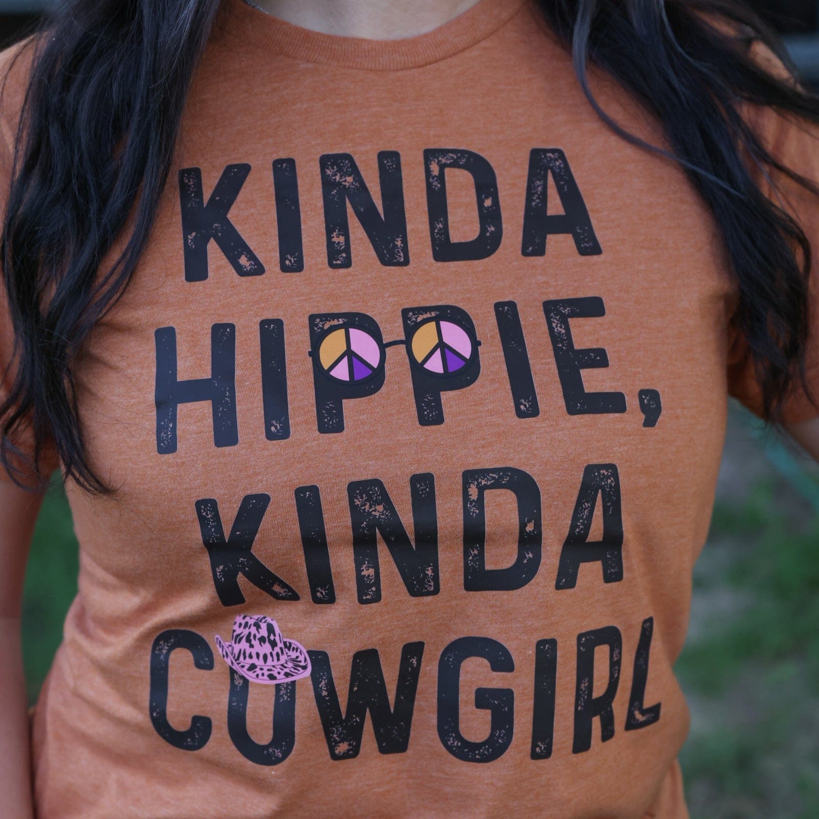 FestiviTees Women - Apparel - Shirts - T-Shirts Kinda Hippie Kinda Cowgirl Soft Graphic Tee