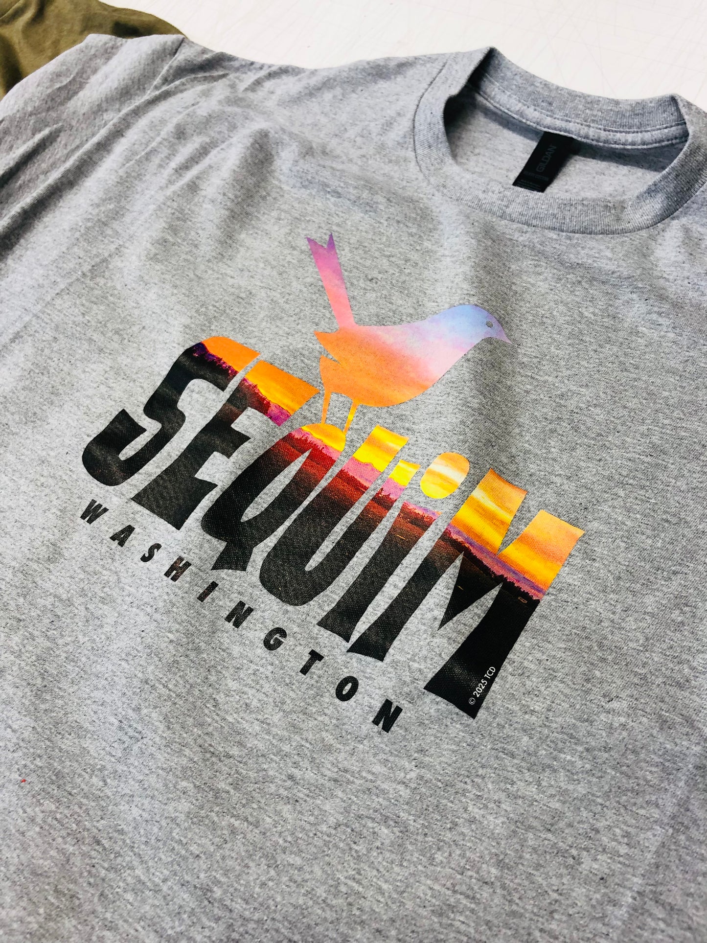 Sequim bird graphic t-shirt